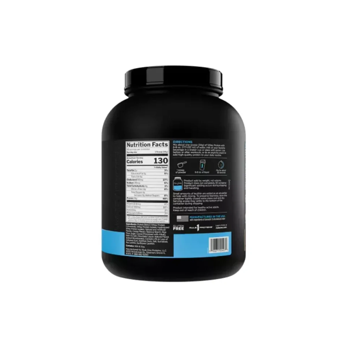 Rule 1 Whey Protein 2240g Cookies and Cream 3