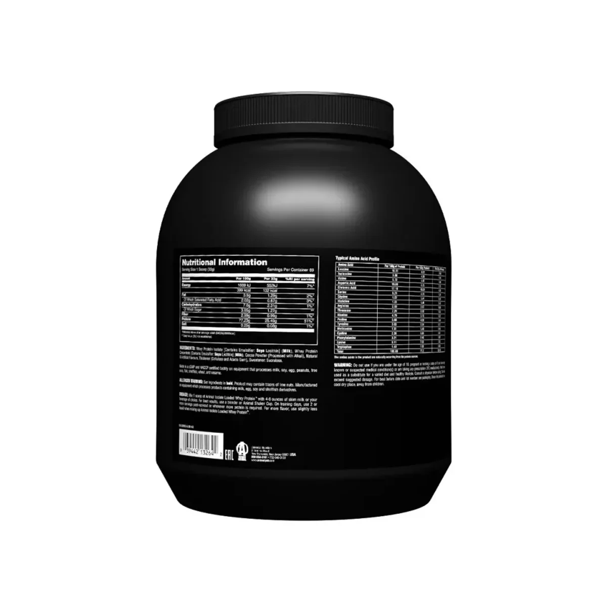 Universal Animal Isolate Loaded Whey Chocolate 2.3kg 2