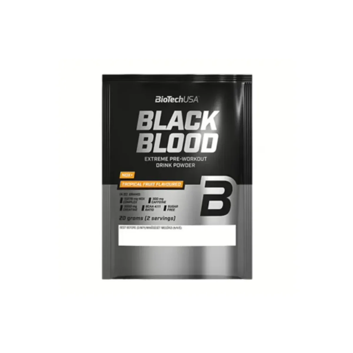 BioTech USA Black Blood Pre-workout Bluberry Lime 20g
