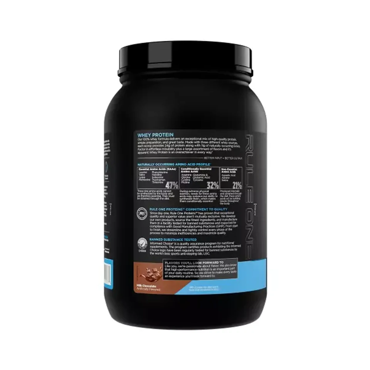 Rule 1 Whey Protein 910g Milk Chocolate