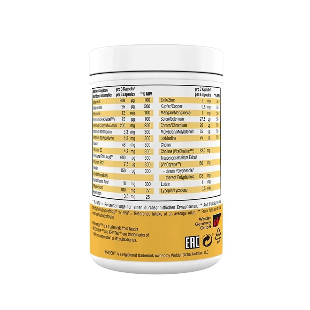 Weider Multivitamin Complete 90 capsule 2