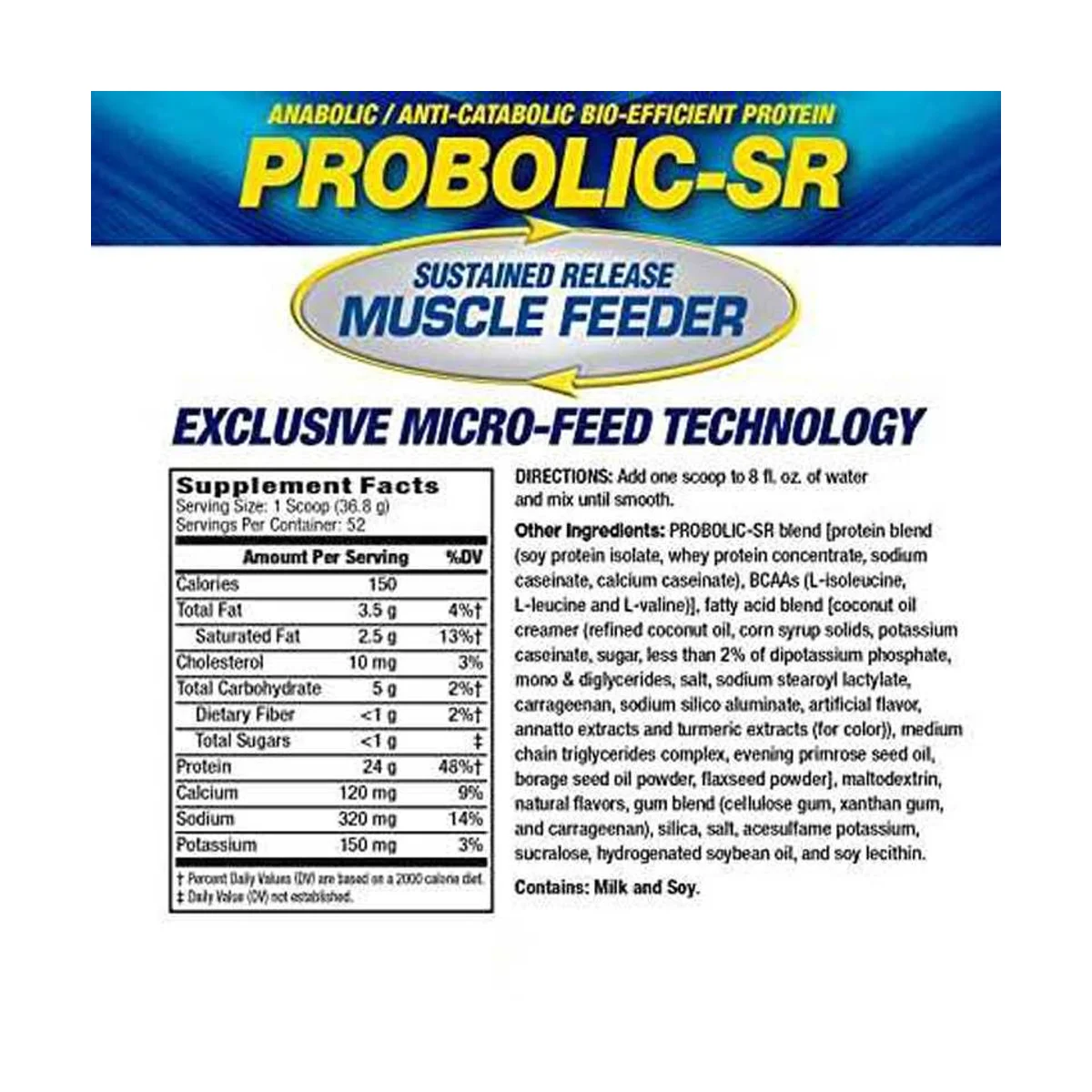 MHP Probolic-SR Muscle Feeder Chocolate 26 serviri 2