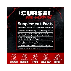 Jnx The Curse Pre-workout Blue Raspberry 250g 2