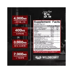 5% Nutrition Legendary Pre-workout Wild Berry 384g 2