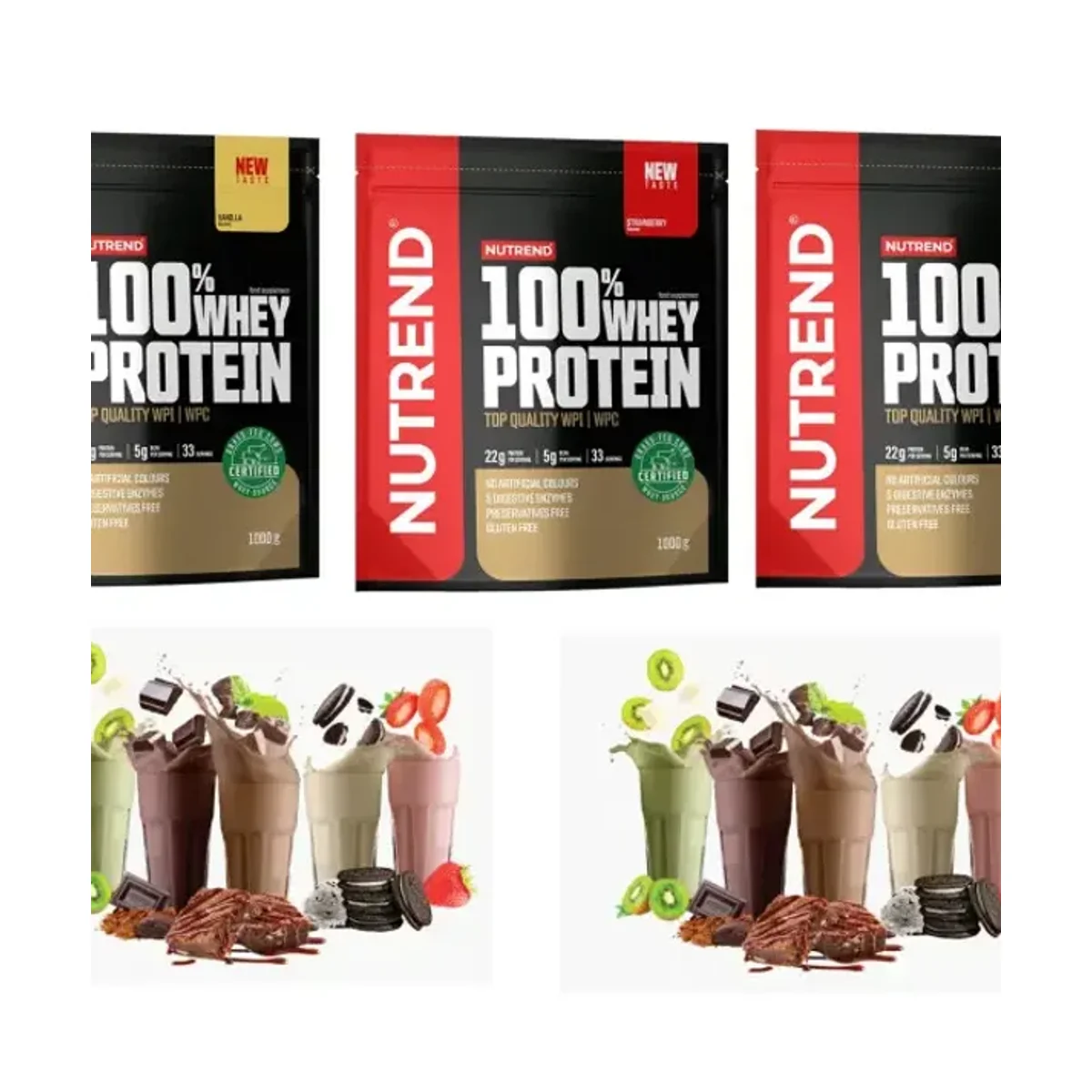Nutrend Whey Protein 100% 400g Vanilla 2