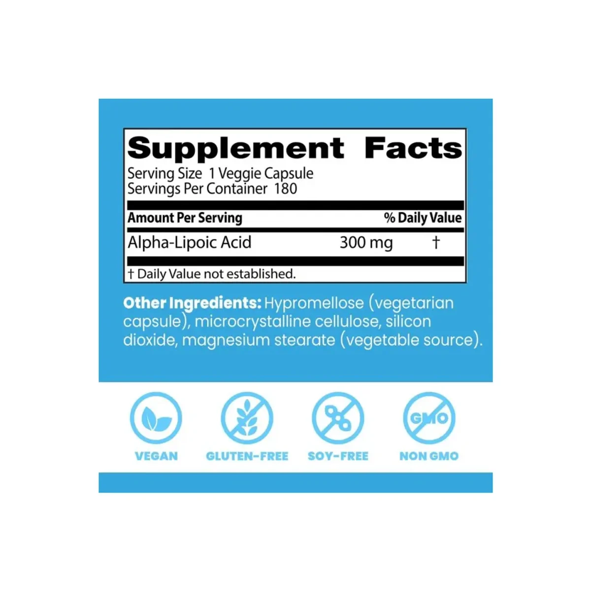 Doctor's Best Alpha-Lipoic Acid 300mg 180 vcaps 2