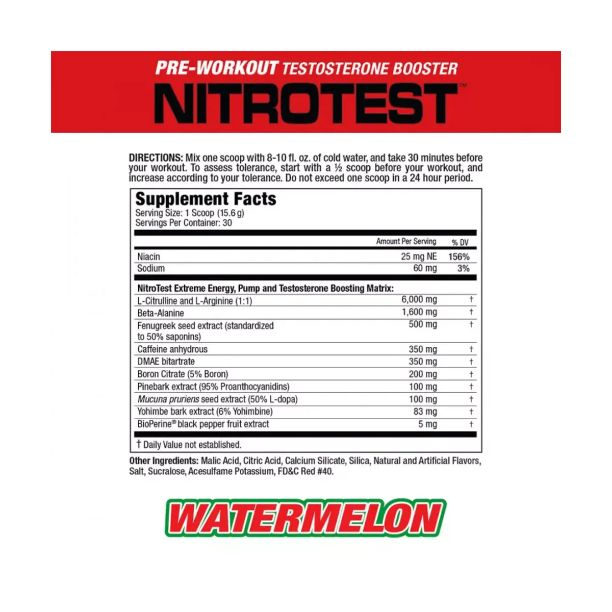 MuscleMeds Nitrotest Watermelon 30 serviri 2