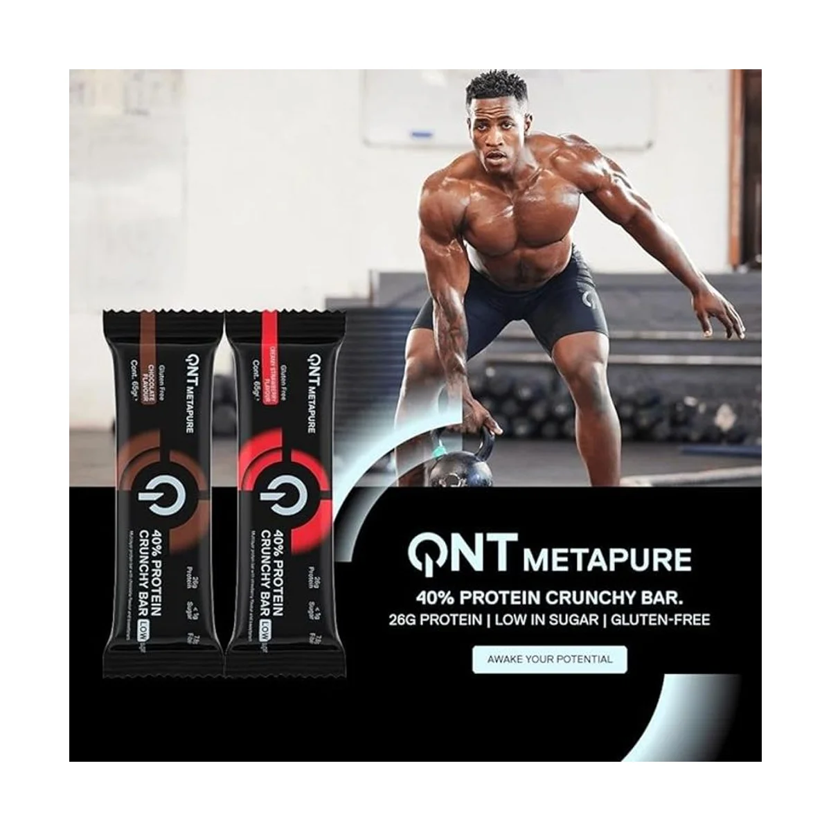 QNT Metapure Protein Bar 65g Chocolate 3