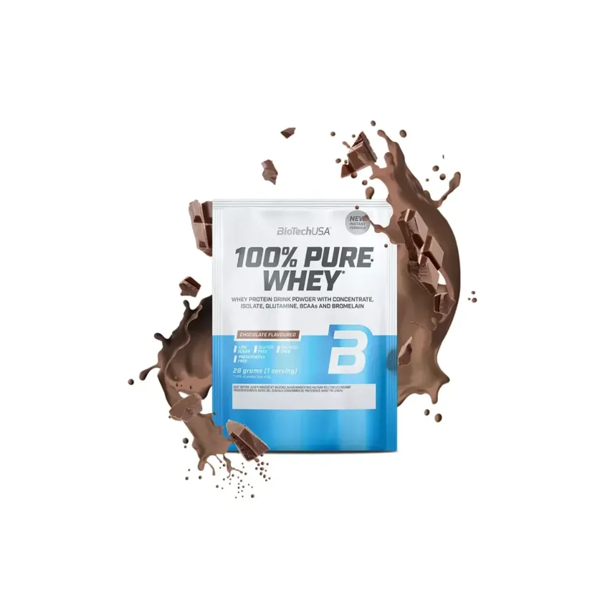 BioTech USA 100% Pure Whey Ciocolată 28g