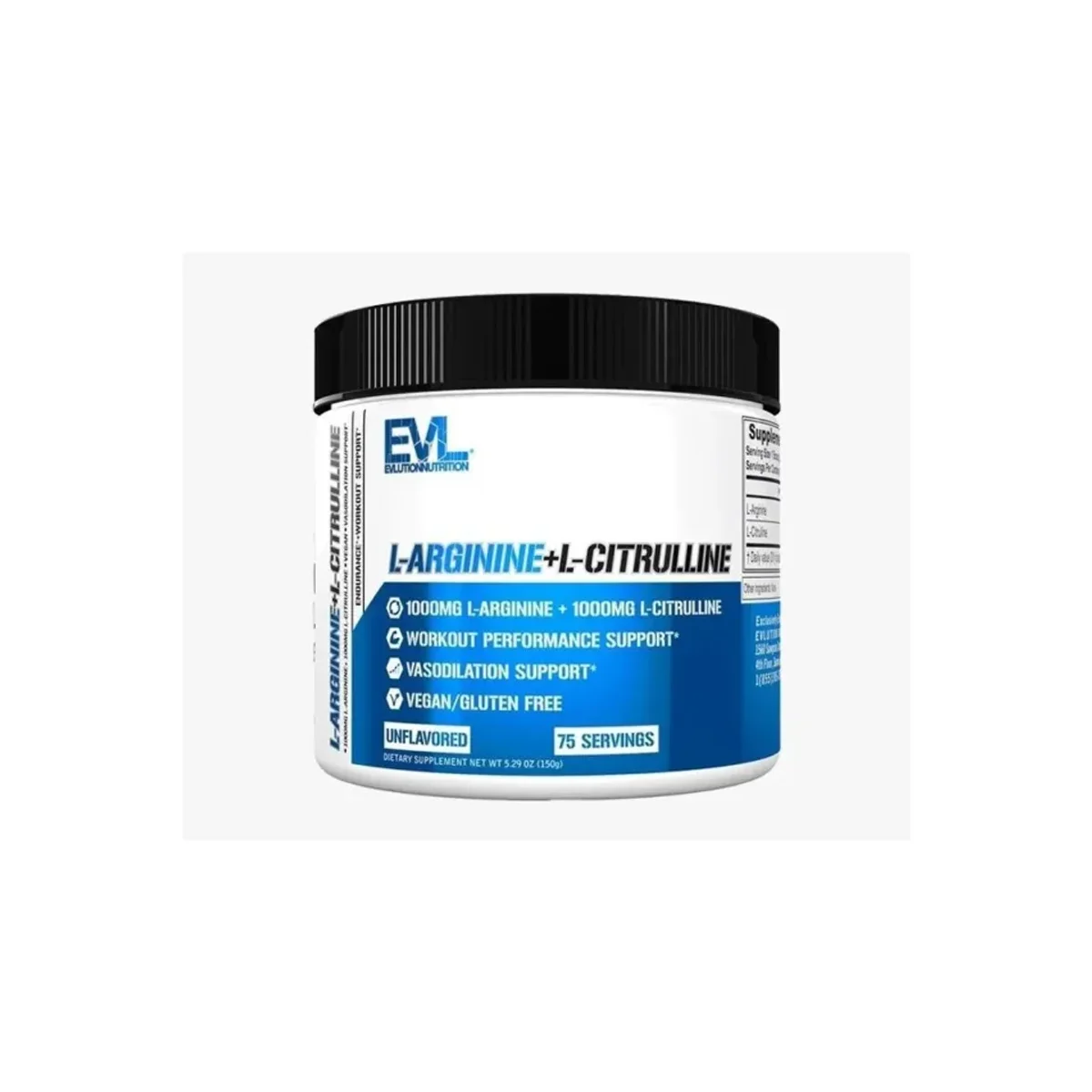 EVLution Nutrition L-Arginine + L-Citruline 150g